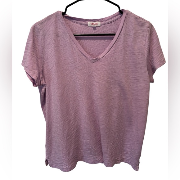 Goldie Lewinter Lilac V Neck Top - Picture 1 of 6